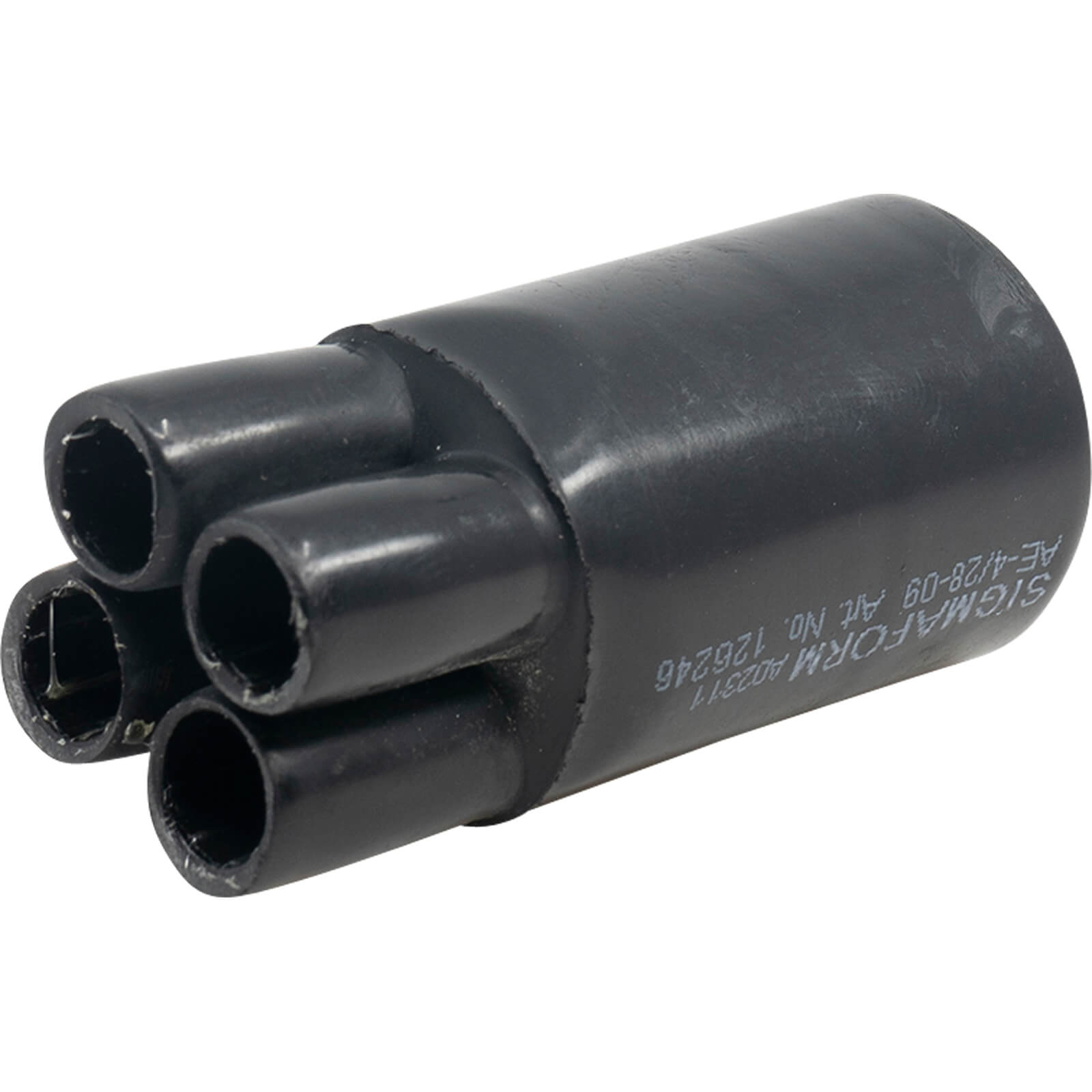 • AE-4-28/09 • Aufteilkappe 4-polig, mit Kleber, halogenfrei