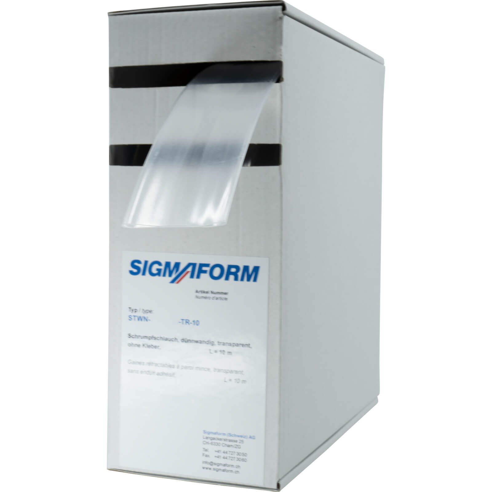 • STWN-3,2-1,6-TR-10 • Schrumpfschlauch, dünnwandig, transparent
